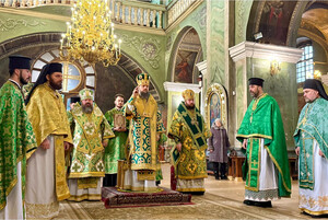 У день памʼяті преподобного Лаврентія Чернігівського відбулася Божественна Літургія