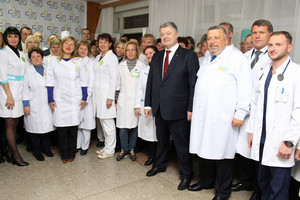 Президент України ознайомився з роботою Чернігівської обласної лікарні