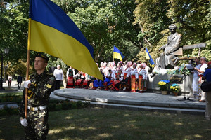 Урочистості з нагоди 27-ї річниці Незалежності України відбулися біля пам’ятника Шевченку
