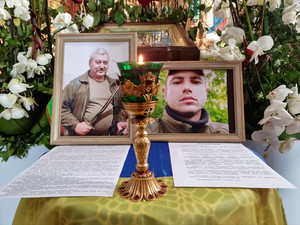 За двох загиблих у жовтні Захисників України помолилися у Чернігові