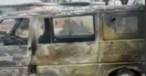 Поблизу Чернігова російські загарбники розстріляли 5 волонтерських автобусів