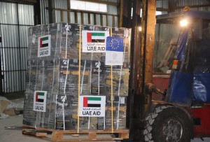 На Чернігівщину прибули 116 генераторів від Об’єднаних Арабських Еміратів